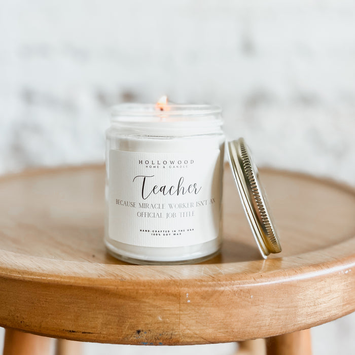 MIRACLE WORKER | TEACHER CANDLE