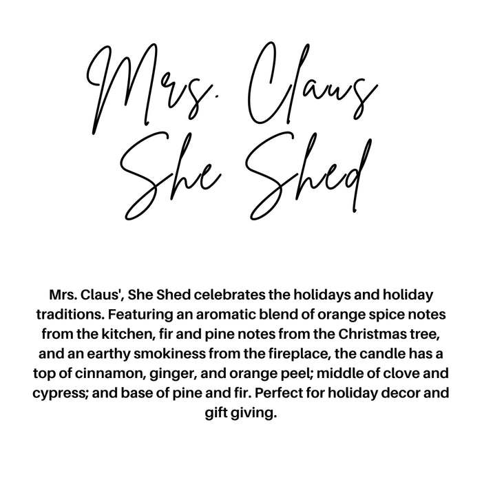 MRS. CLAUS' SHE SHED | GLASS JAR