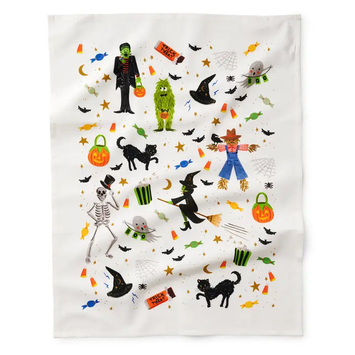 Halloween Parade Tea Towel Hollowood at Home Halloween Parade Tea Towel Hollowood at Home