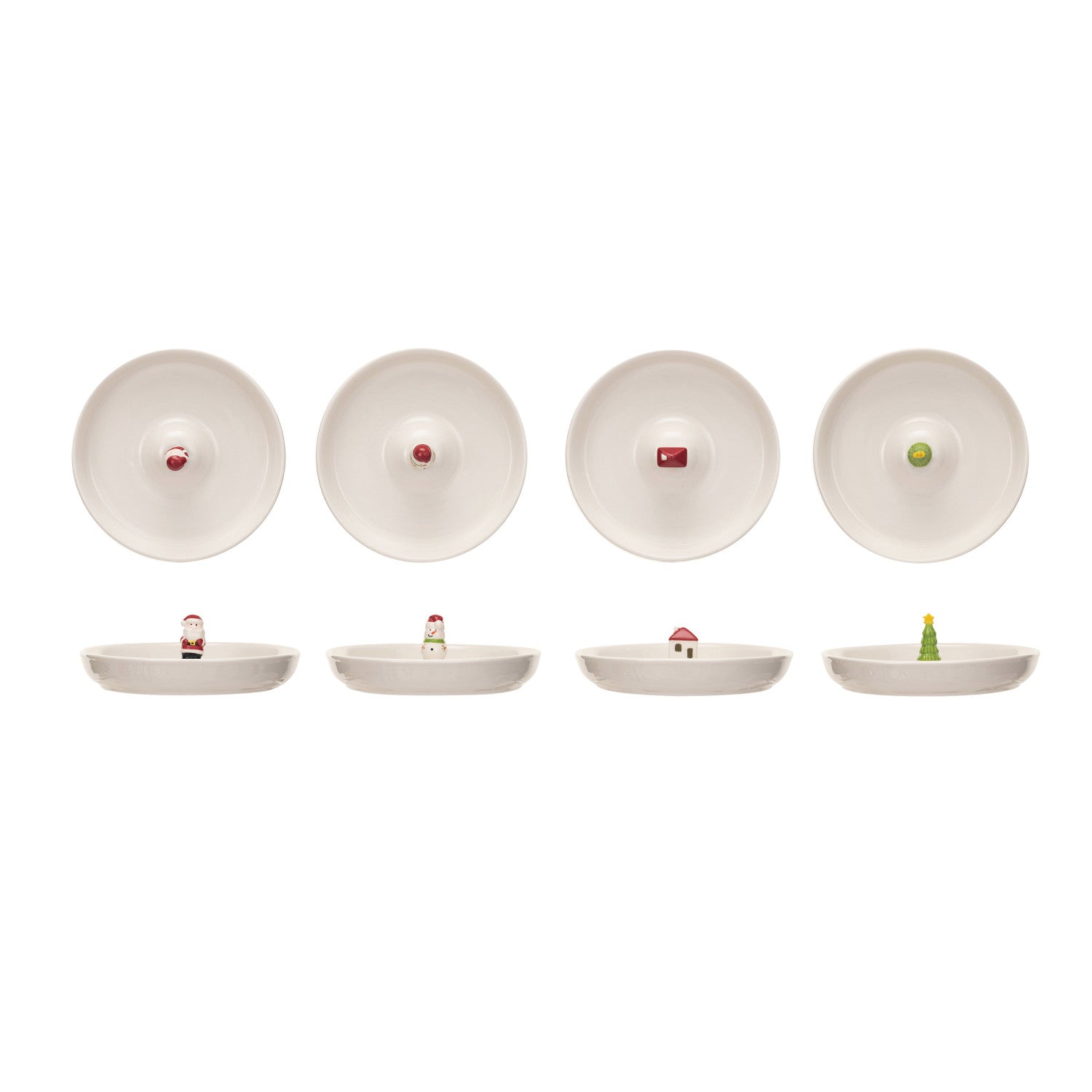 Stoneware Dish w/ Holiday Figure 4 Styles Hollowood at Home Stoneware Dish w/ Holiday Figure 4 Styles Hollowood at Home