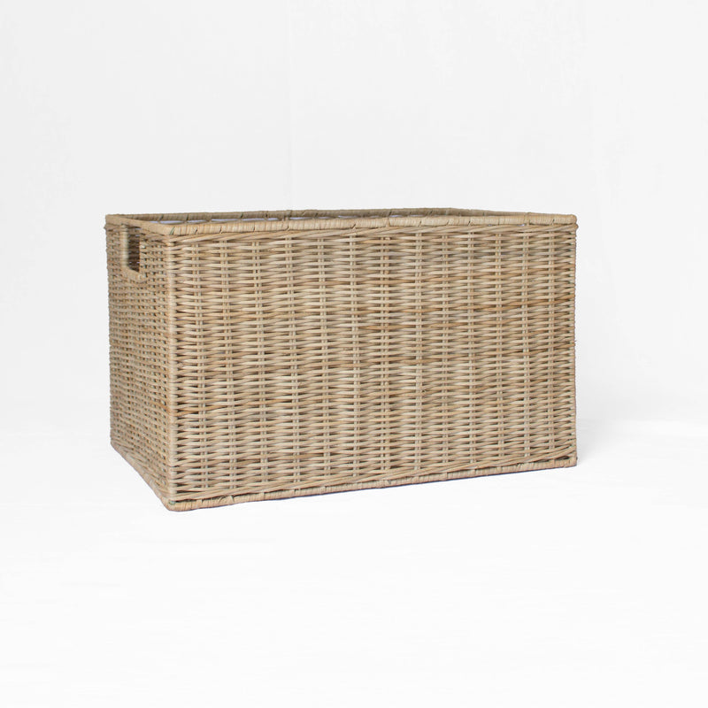 Wicker Storage Basket: Large - 9" H