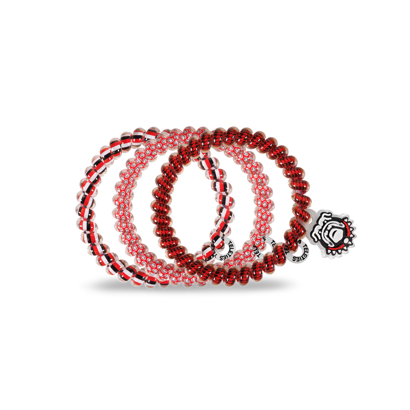 Spiral Hair Coils | Small | Univ. of Georgia Hair Ties