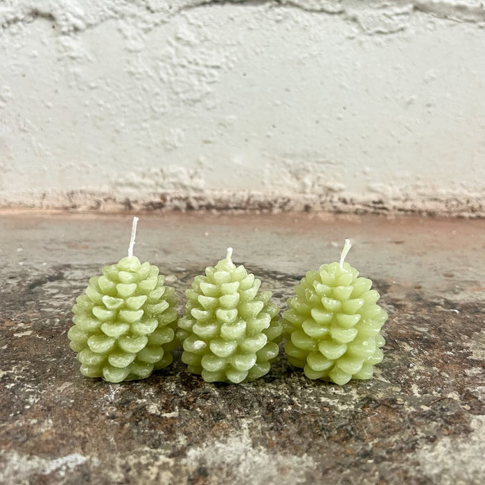Pinecone Shaped Tealights (GREEN)