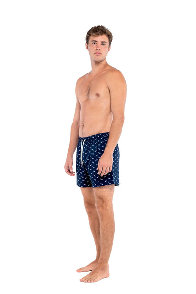 Sharks | Swim Shorts | with liner | 6 Inch | Bermies