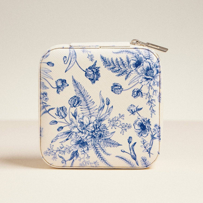 Blue Blossom Travel  Jewelry Box