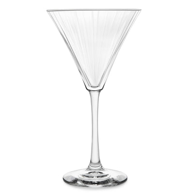 Libbey Paneled Martini Glasses, 9.5-ounce
