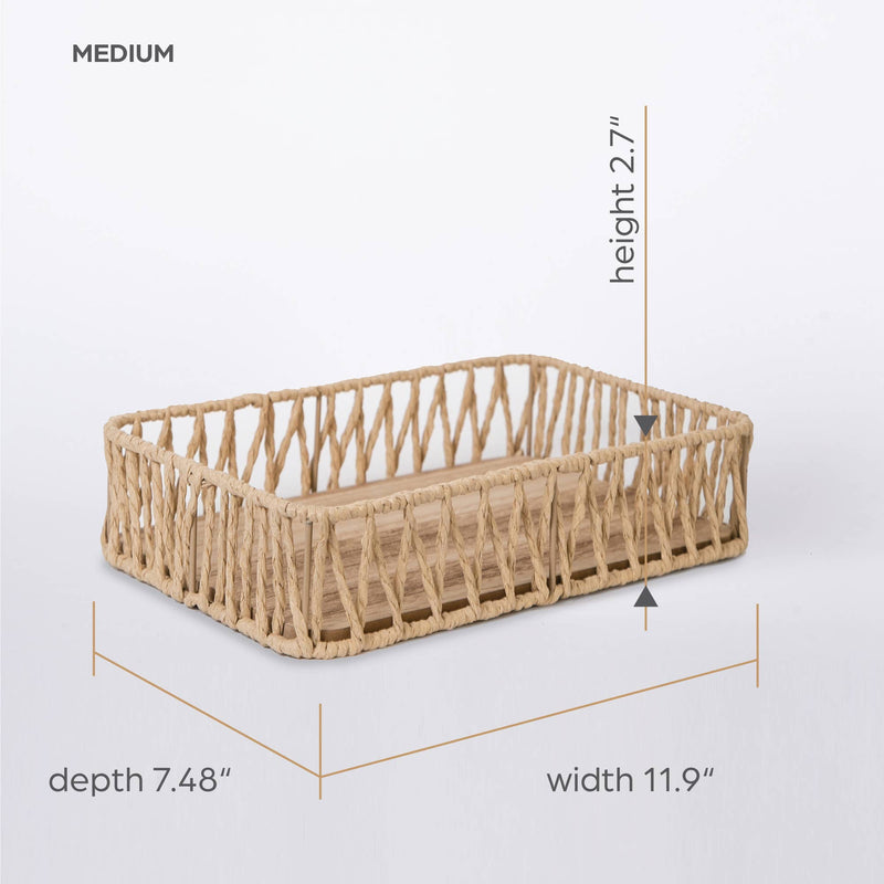 415 - Wooden Rope Tray: Large