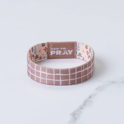 Tap To Pray™ Wristbands - Prairie &  Plaid: X-Small