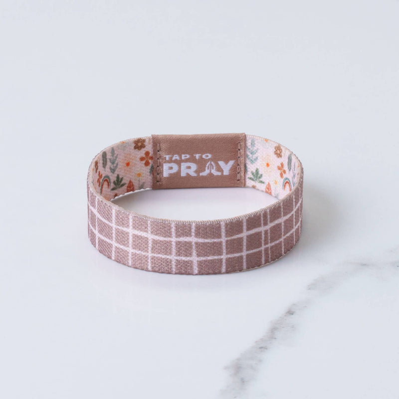 Tap To Pray™ Wristbands - Prairie &  Plaid: X-Small