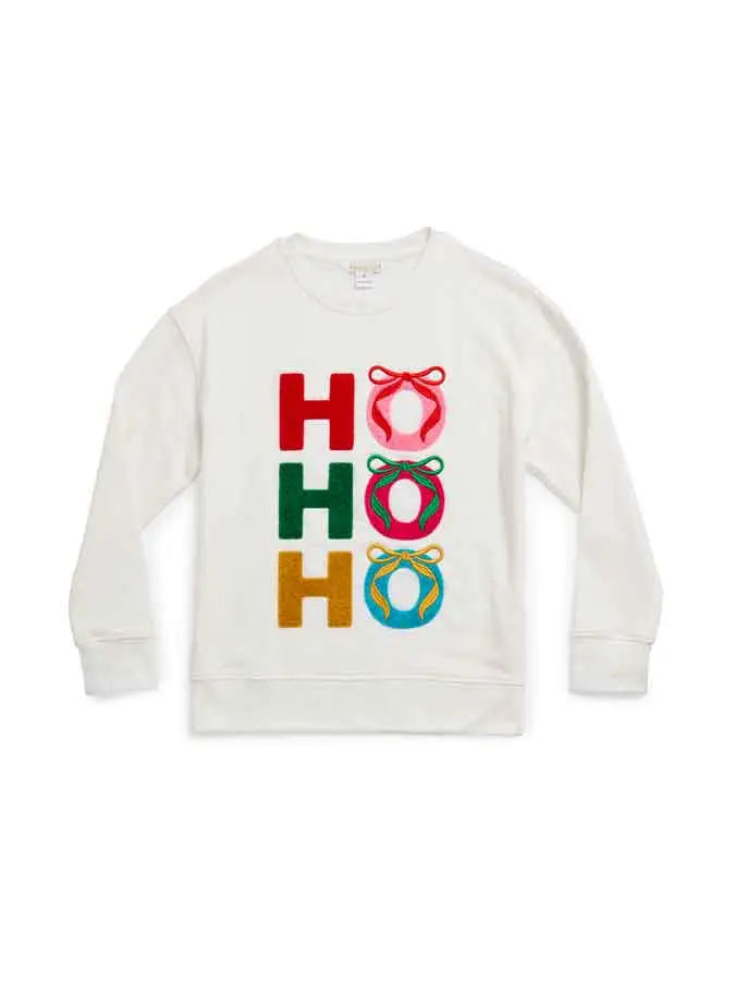 "Ho Ho Ho" Bows Classic Sweatshirt