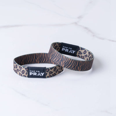 Tap To Pray™ Wristbands - Safari Leopard: X-Small