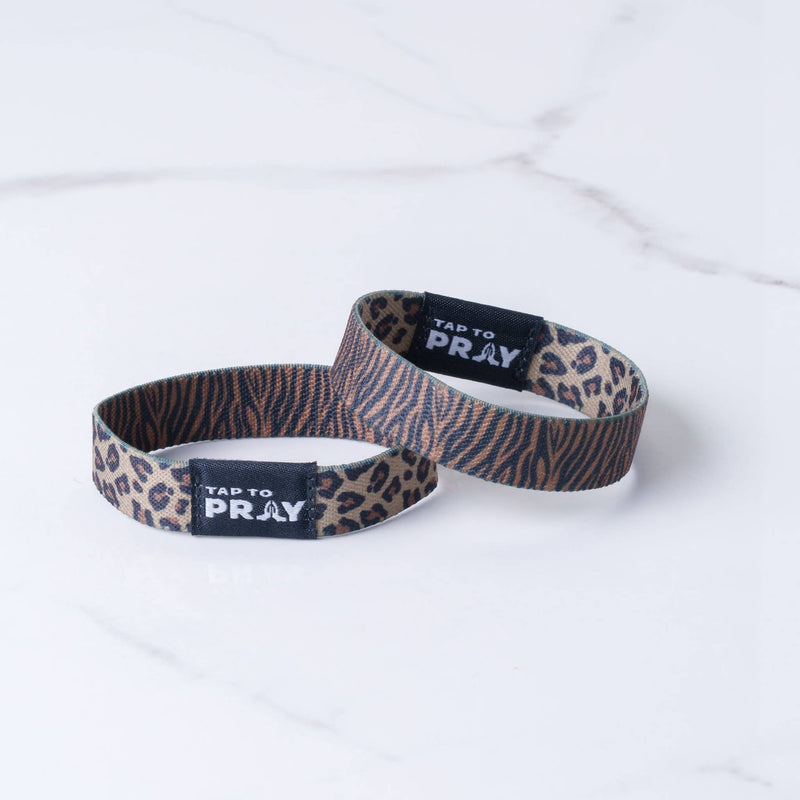 Tap To Pray™ Wristbands - Safari Leopard: X-Small