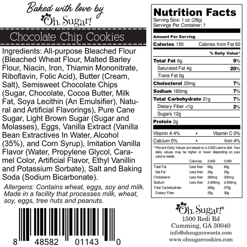 Chocolate Chip Cookie Pouch