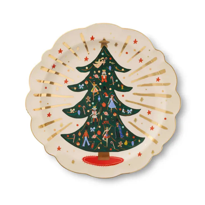 Nutcracker Round Porcelain Serving Platter