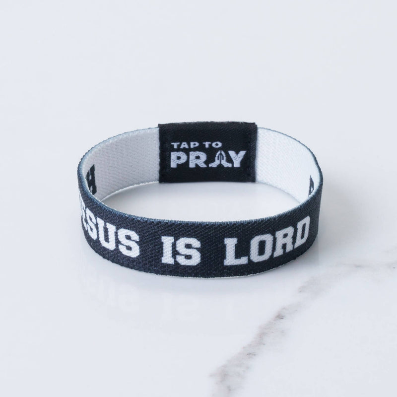 Tap To Pray™ Wristbands - Jesus Is Lord: Small / Jesus is Lord / Powered by Faith