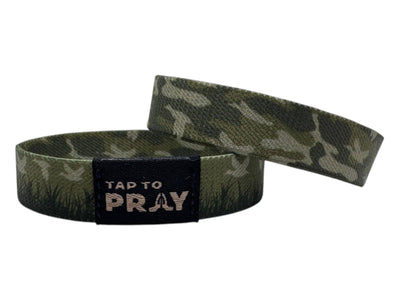 Tap To Pray™ Wristbands - Waterfowl Camo: X-Large