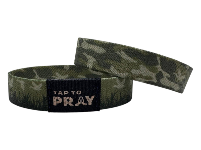 Tap To Pray™ Wristbands - Waterfowl Camo: X-Large
