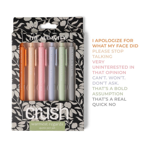 Warmest Regards Quote Pen Set