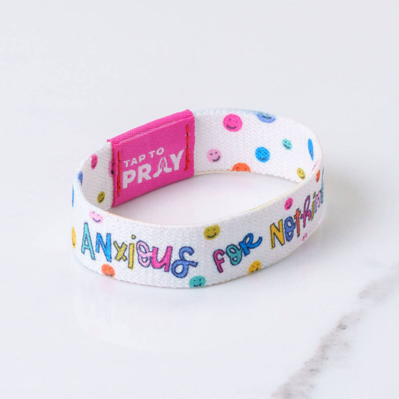 Tap To Pray™ - Kingfolk Series Wristband - Anxious for Nothing: Small