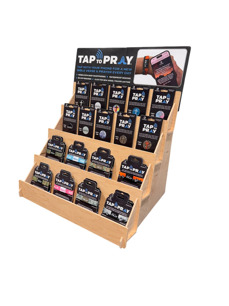 Tap To Pray™ Wristbands - Jesus Is Lord: Small / Jesus is Lord / Powered by Faith