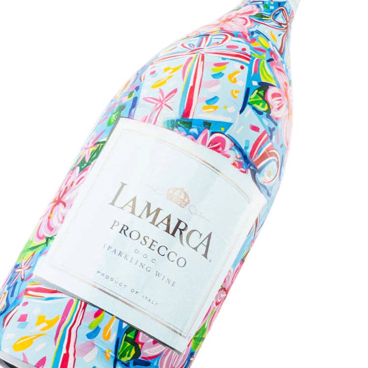 Preppy Happy Birthday Brushed Presents- Prosecco