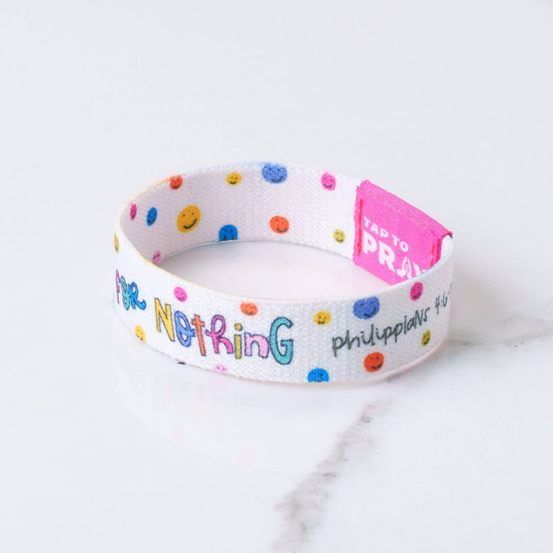 Tap To Pray™ - Kingfolk Series Wristband - Anxious for Nothing: X-Small