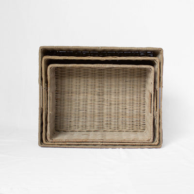 Wicker Storage Basket: Large - 9" H