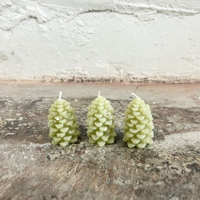 Pinecone Shaped Tealights (GREEN)