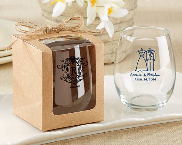 Kraft 9 oz. Glassware Gift Box with Twine