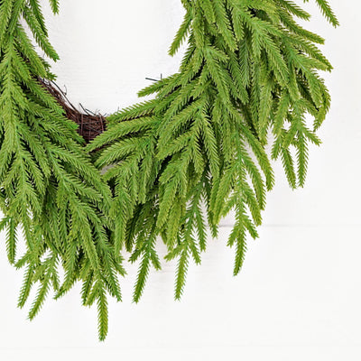 Soft Touch Evergreen Norfolk - Twig Wreath