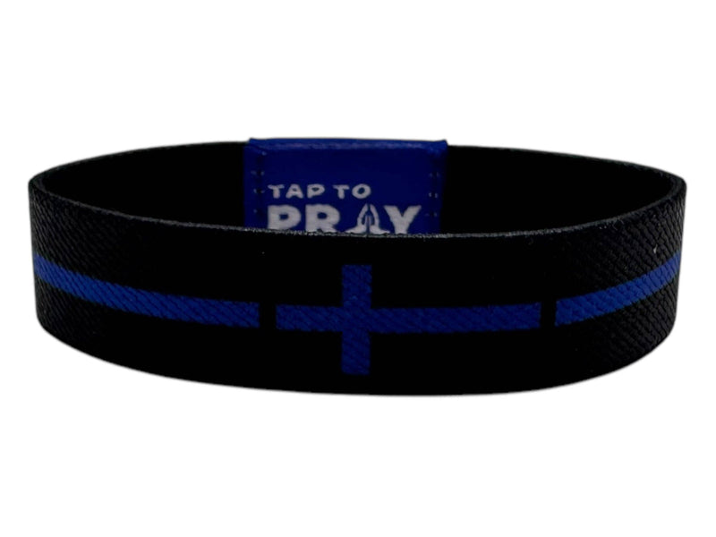 Tap To Pray™ Wristbands - First Responders Law Enforcement: X-Large