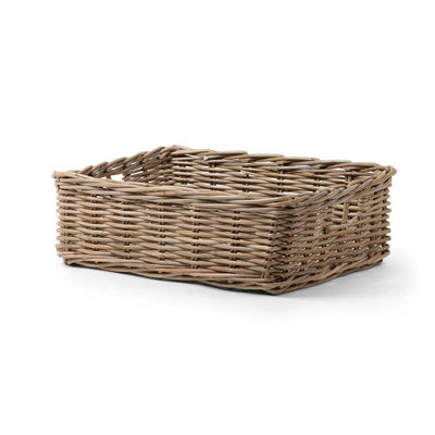 Rattan Rectangle Tray | 3" H