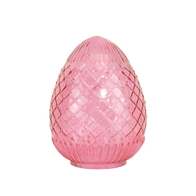 Annalise Glass Egg   Pink   8"