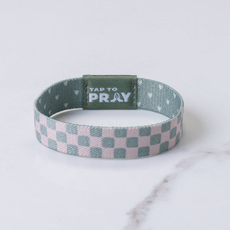 Tap To Pray™ Wristbands - Cottage & Tile: X-Small