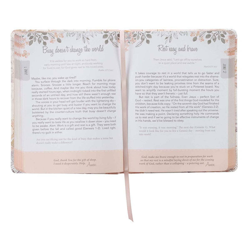 Devotional Walking In Grace Faux Leather