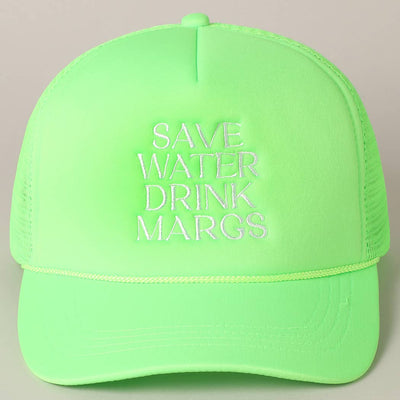 Save Water Drink Margs Trucker: BABY PINK