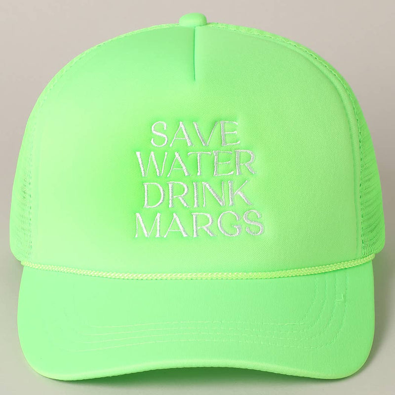 Save Water Drink Margs Trucker: BABY PINK