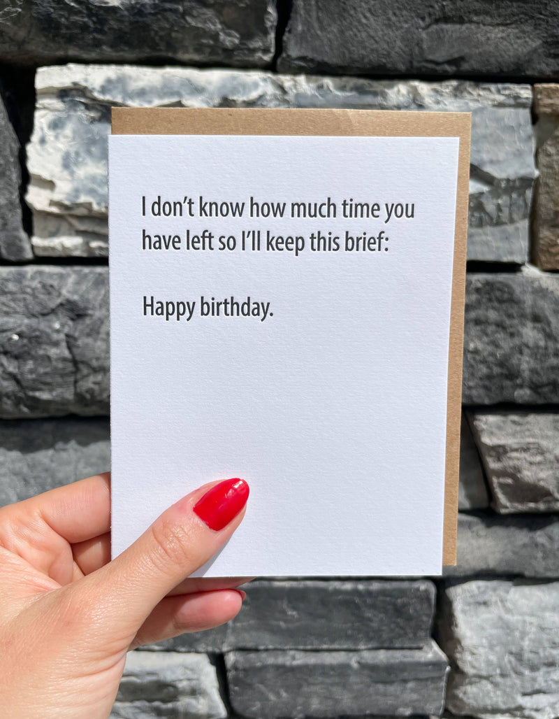 Brief Birthday - Birthday Card