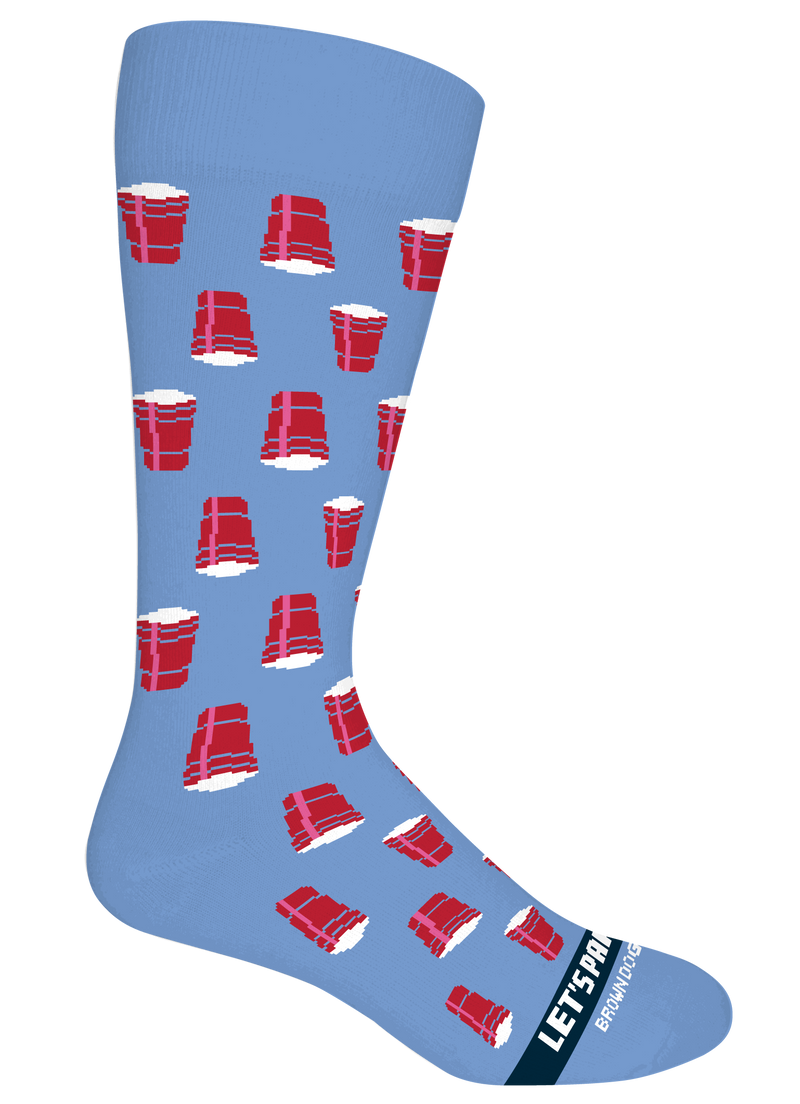 Party Cup (Red Cup) Socks: Della Blue