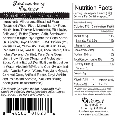 Confetti Cupcake Cookie Pouch