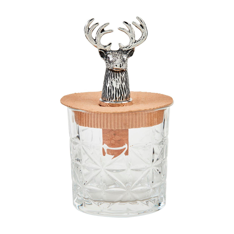 Round Antler Old Fashion Glass Set