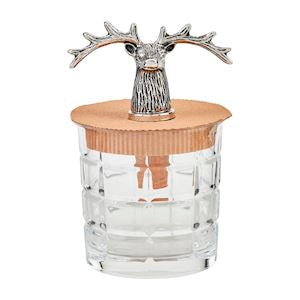 Wide Antler Old Fashion Glass set