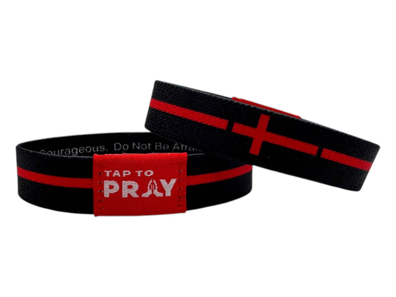 Tap To Pray™ Wristbands - First Responders Firefighters: Large