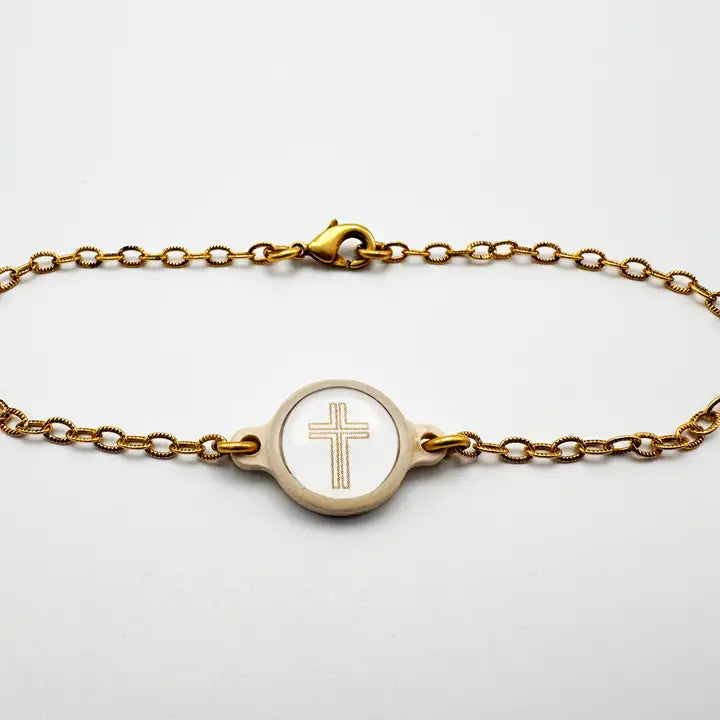 14K Gold-Plated + Vanilla Cross| Tap To Pray™