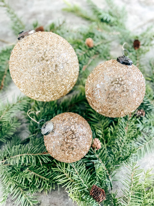 GOLD BEADED ORNAMENTS