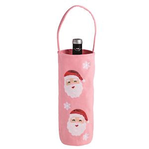 SANTA SEQUIN WINE BAG