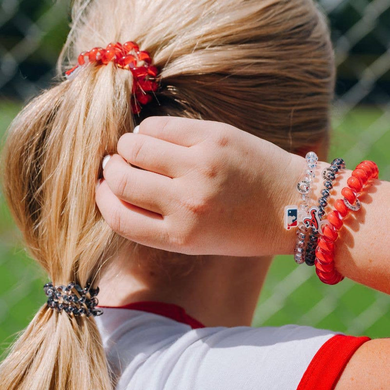 Spiral Hair Coils | Large | Atlanta Braves Hair Ties