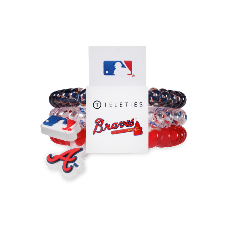 Spiral Hair Coils | Small | Atlanta Braves Hair Ties