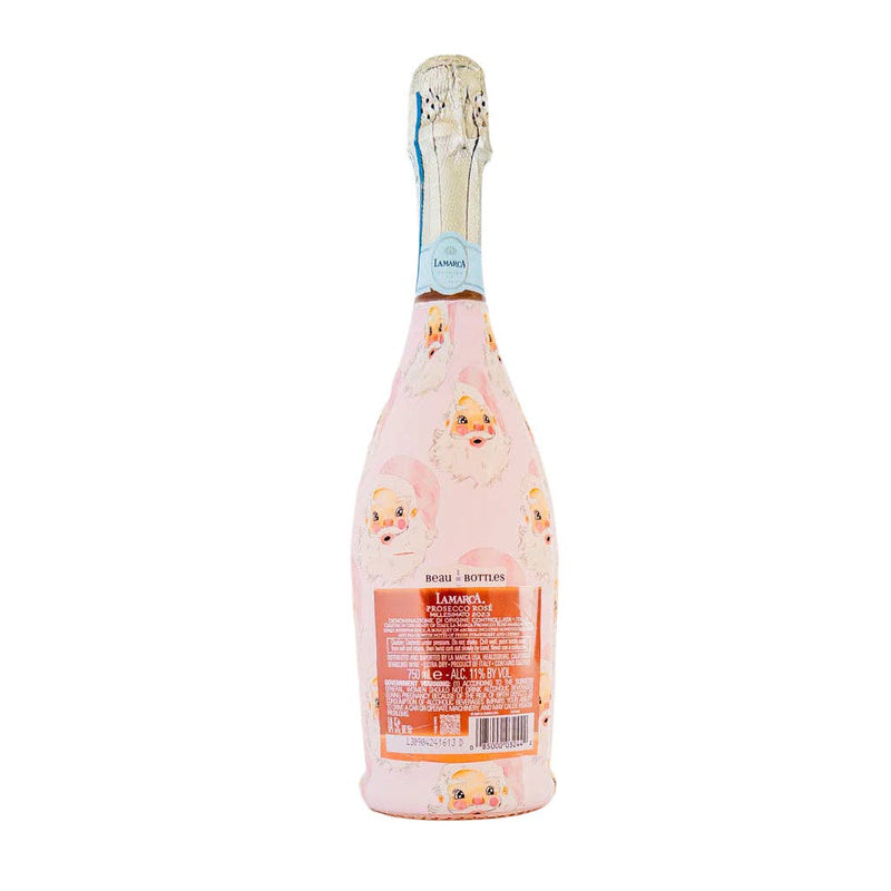 Limited Edition Watercolor Pink Santa- Prosecco