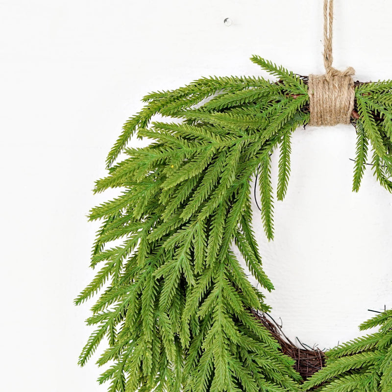 Soft Touch Evergreen Norfolk - Twig Wreath